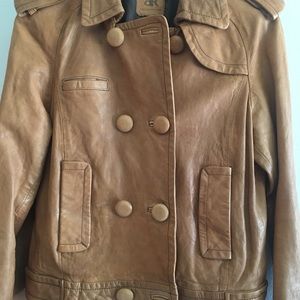 Banana Republic leather jacket double breasted